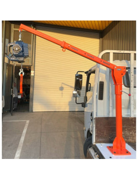 Grúa Giratoria + Gorilla Force 400 Winche portátil con batería litio