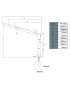 Grúa Giratoria 500KG G-Force Winche portátil con batería litio (piola sintética)