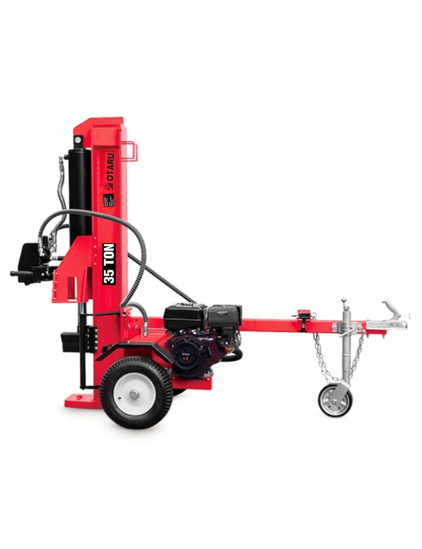 Astilladora Partidora Leña 35 Toneladas Gasolina 4T 9HP Dual Horizontal Vertical