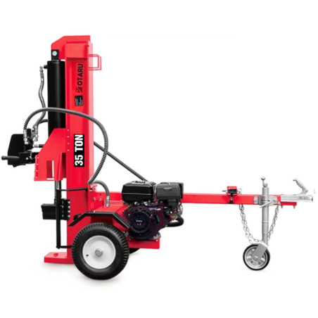 Astilladora Partidora Leña 35 Toneladas Gasolina 4T 9HP Dual Horizontal Vertical