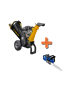 PACK - Chipeadora Profesional Gasolina 6,5hp Ajustable Loncin 4" + Motosierra litio 16" Cadena Oregon