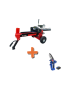 PACK - Astilladora Leña 8 Toneladas Gasolina 7HP + Podador Manual 20V 2.5AH Miyazaki