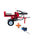 PACK - Partidora Leña 22 Toneladas 7HP Dual + Motosierra litio 16" Cadena Oregon