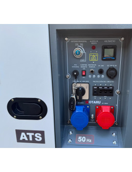 Generador Diesel 8,5kw 380v & 7kw 220v Cerrado Trifásico y Monofásico con Ruedas con ATS Otaru y Control Remoto