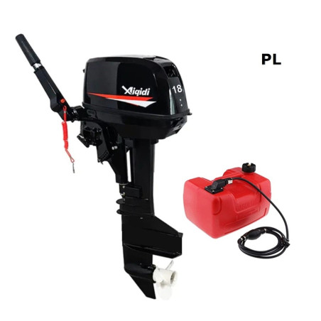 Motor fuera de borda  18HP Pata Larga 2T water cooler con estanque auxiliar de combustible