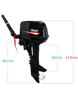 Motor fuera de borda  18HP Pata Larga 2T water cooler con estanque auxiliar de combustible