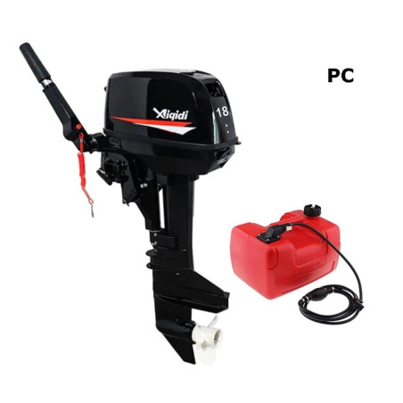 Motor fuera de borda  18HP Pata Corta 2T water cooler con estanque auxiliar de combustible
