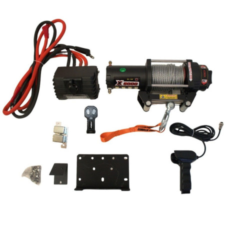 Winche Gorilla Force 6.000 Lbs 12v Control Remoto Manual e Inalámbrico / Piola Sintetica
