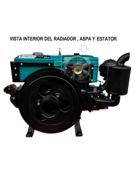 Motor Diesel 25HP Multipropósito Radiador y Aspa Yamagata