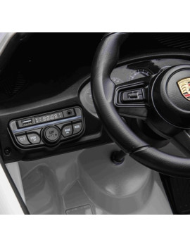 Porsche 911 GT3 Blanco AWD Niño 24V  Ruedas EVA y 2 Butacas