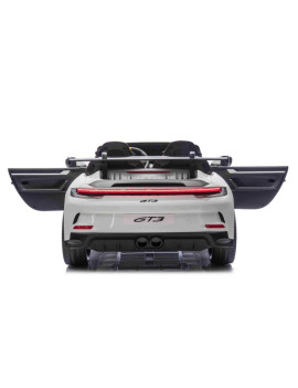 Porsche 911 GT3 Blanco AWD Niño 24V  Ruedas EVA y 2 Butacas