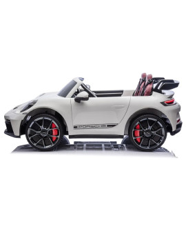 Porsche 911 GT3 Blanco AWD Niño 24V  Ruedas EVA y 2 Butacas