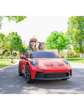PREVENTA |Porsche 911 GT3 Rojo AWD Niño 24V  Ruedas EVA y 2 Butacas