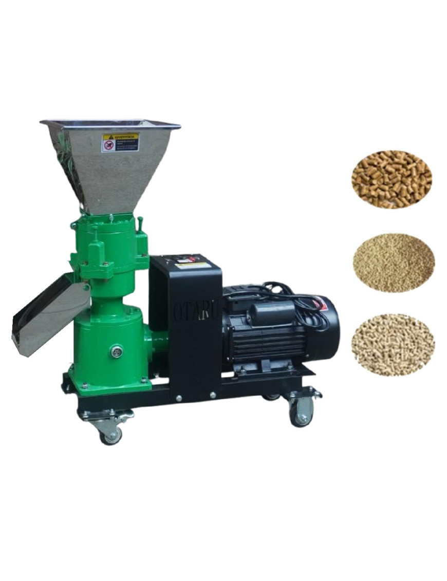 Peletizadora de alimentos eléctrica 3KW Loncin 3 molinos