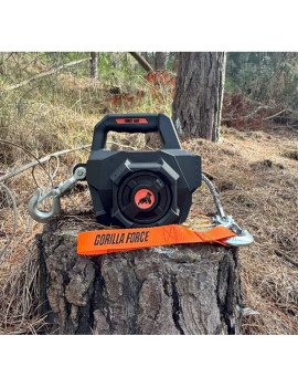 Gorilla Force 680KG Winche portátil funciona con taladro (piola acero 8mts)