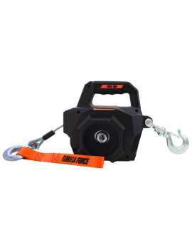 Gorilla Force 680KG Winche portátil funciona con taladro (piola acero 8mts)