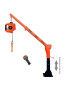 Grúa Giratoria 400KG Extensible Gorilla Force Winche portátil con batería litio (piola de acero))