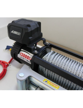Winche Gorilla Force 13.000 libras 12v control remoto manual e inalámbrico