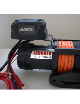 Winche Gorilla Force 13.000 libras 12v control remoto manual e inalámbrico