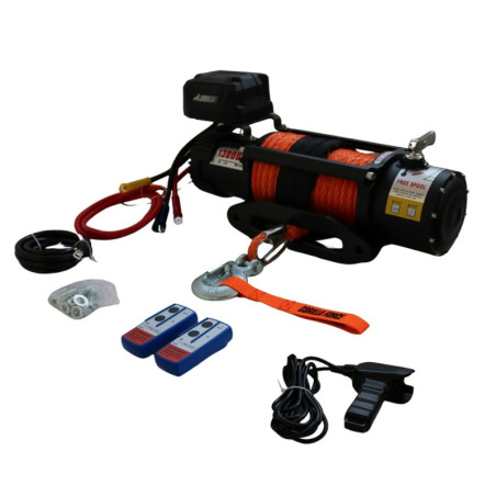 Winche Gorilla Force 13.000 libras 12v control remoto manual e inalámbrico