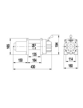 Winche Gorilla Force 9.500 libras 12v control remoto manual e inalámbrico