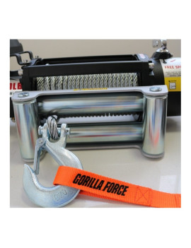 Winche Gorilla Force 9.500 libras 12v control remoto manual e inalámbrico