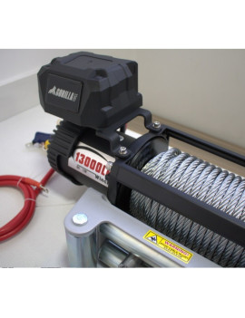 Winche Gorilla Force 9.500 libras 12v control remoto manual e inalámbrico