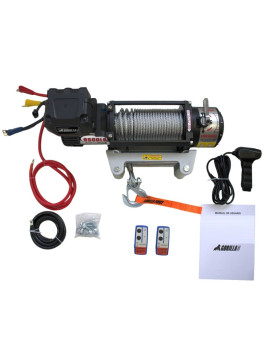Winche Gorilla Force 9.500 libras 12v control remoto manual e inalámbrico