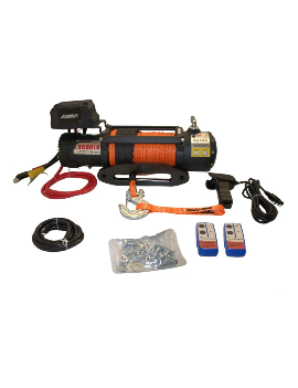 Winche Gorilla Force 9.500 libras 12v control remoto manual e inalámbrico