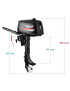 Motor Fuera De Borda 7HP Pata Corta 2T Water Cooler Con Estanque Auxiliar De Combustible