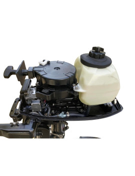 Motor Fuera De Borda 7HP Pata Corta 2T Water Cooler Con Estanque Auxiliar De Combustible