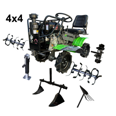 Motocultivador Full Diesel 4WD 15 Hp 532cc Otaru