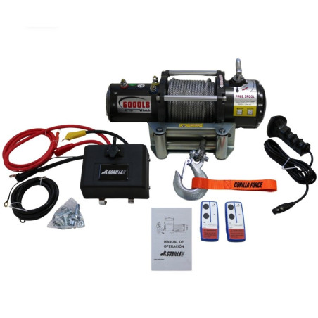Winche G-Force 6.000 libras 12v Heavy Dutty control remoto manual e inalámbrico