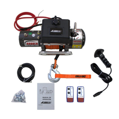 Winche G-Force 6.000 libras 12v Heavy Dutty control remoto manual e inalámbrico