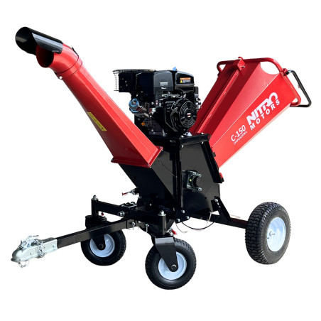 Chipeadora a Gasolina 15hp 4T ajustable 6" 150mm partida Eléctrica y Manual Nitro