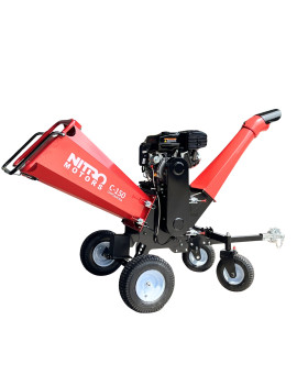 Chipeadora a Gasolina 15hp 4T ajustable 6" 150mm partida Eléctrica y Manual Nitro