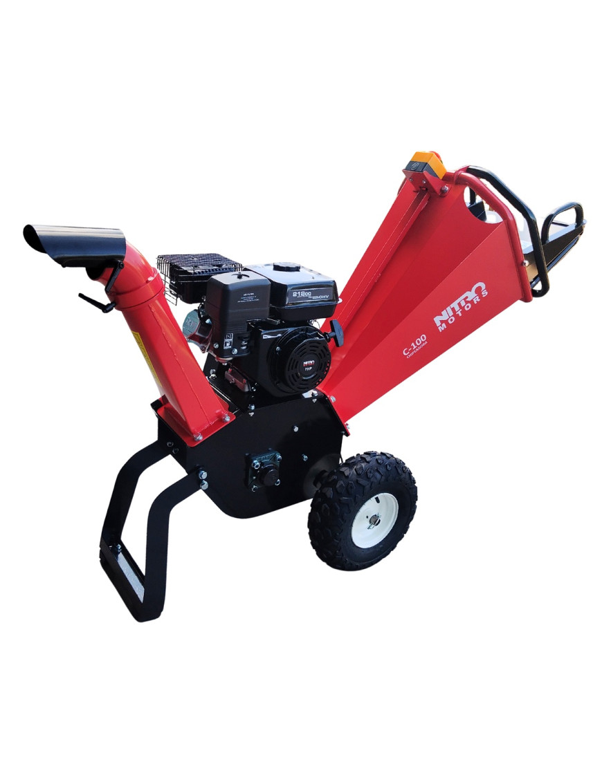 Chipeadora a Gasolina 7hp 4T ajustable 4" 100mm partida Manual Nitro