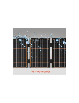 FlexSolar Panel Solar Cargador Plegable de 40 W USB-A USB-C Portátil de Emergencia Monocristalino Impermeable