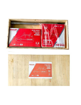 Toyo-Intl Japan Tecle Tirfor 0.8 ton 20 metros profesional aluminio reforzado caja madera