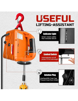 Toyo-Intl Japan Tecle Portátil 500 kg control remoto inalámbrico 1500w 220v y accesorios