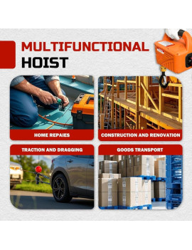 Toyo-Intl Japan Tecle Portátil 500 kg control remoto inalámbrico 1500w 220v y accesorios