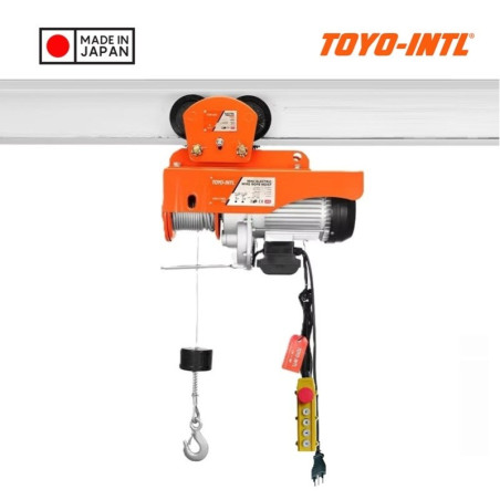 Toyo-Intl Japan Tecle Portátil 1200 kg Izaje control remoto carro guía eléctrico 1900w 220v certificado