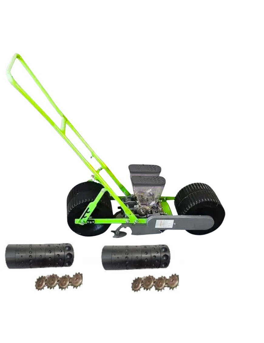 Sembradora Semillas Manual 2 hileras Alta Precisión