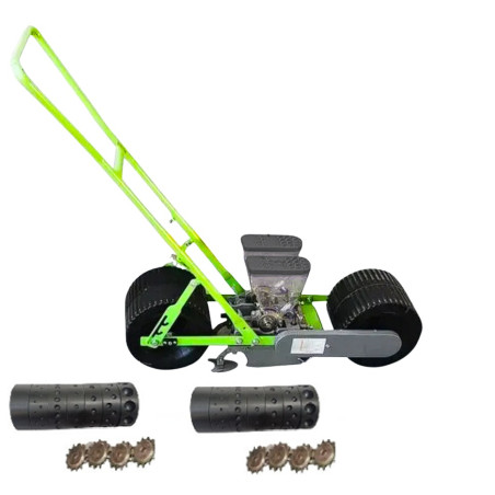 Sembradora Semillas Manual 2 hileras Alta Precisión