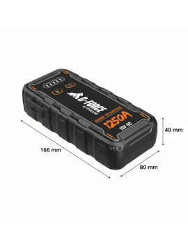 Partidor Arrancador de Baterías 1250A 12V con Linterna y Power Bank G-FORCE