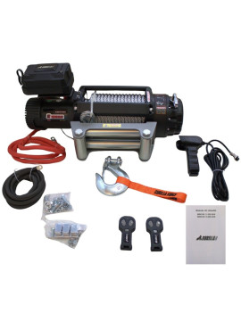 Winche Gorilla Force 15.000 libras 24v control remoto manual e inalámbrico