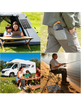 FlexSolar MINI Panel Solar Cargador Plegable de 25W USB-A USB-C Portátil de Emergencia Monocristalino Impermeable