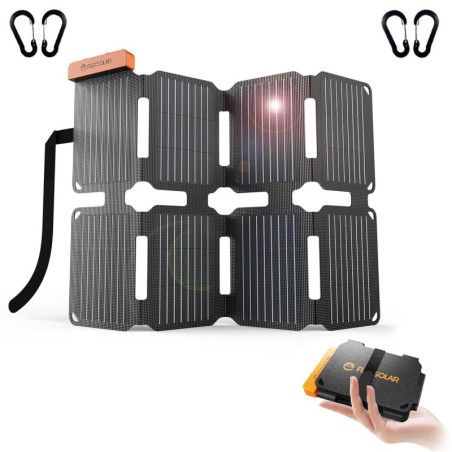 FlexSolar MINI Panel Solar Cargador Plegable de 25W USB-A USB-C Portátil de Emergencia Monocristalino Impermeable