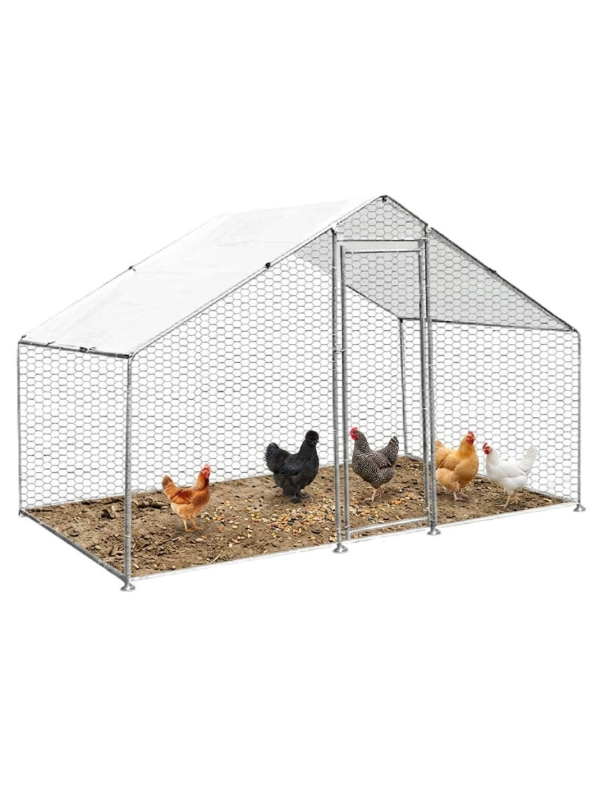 Gallinero Acero Galvanizado 300x200x195cm (6m2)