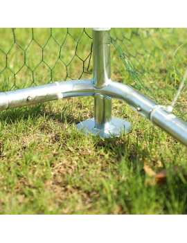 Gallinero Acero Galvanizado 300x200x195cm (6m2) escalera